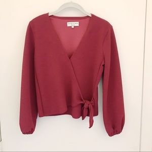 Madewell Texture & Thread wrap top